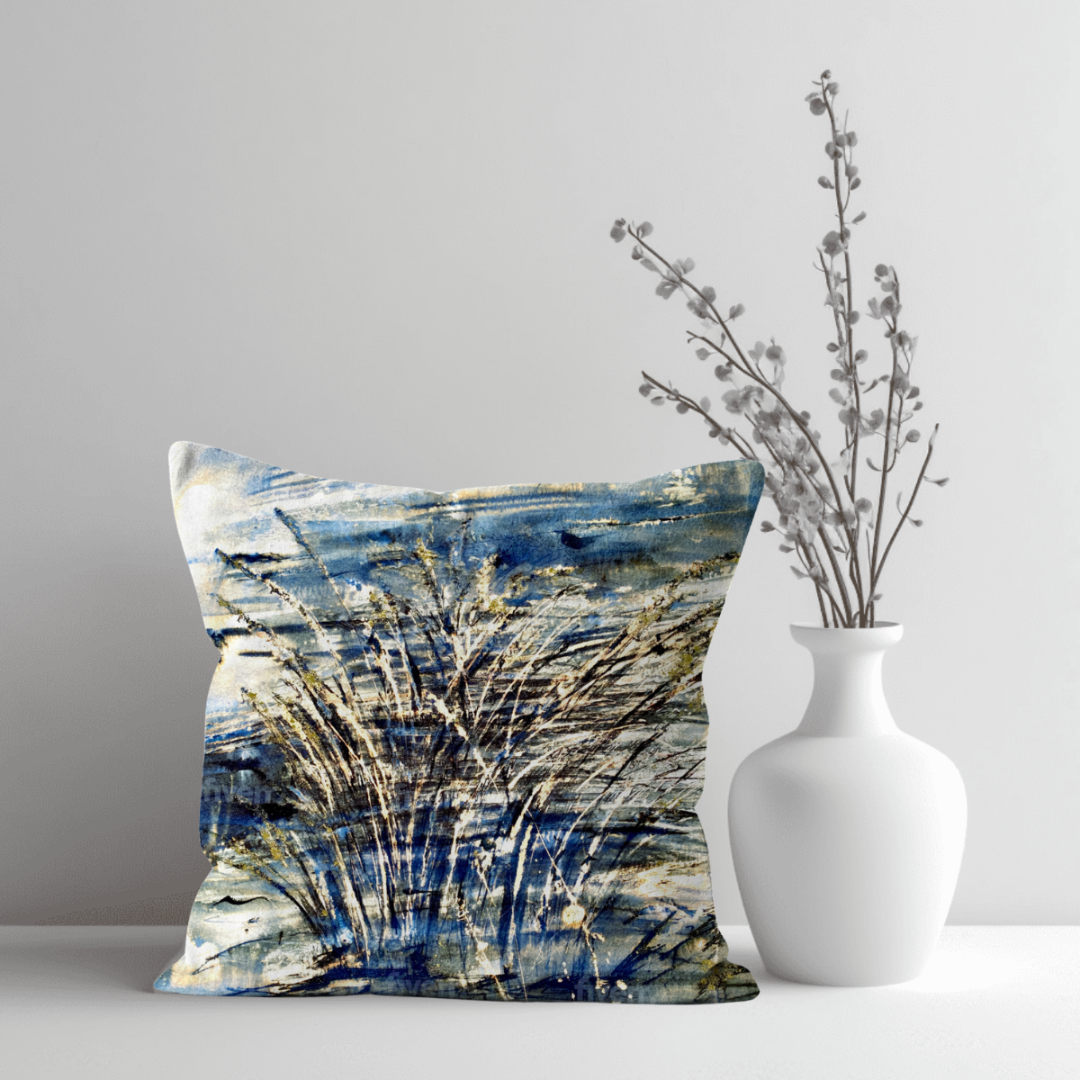 At the Waters Edge - Cushion - Art by Ally