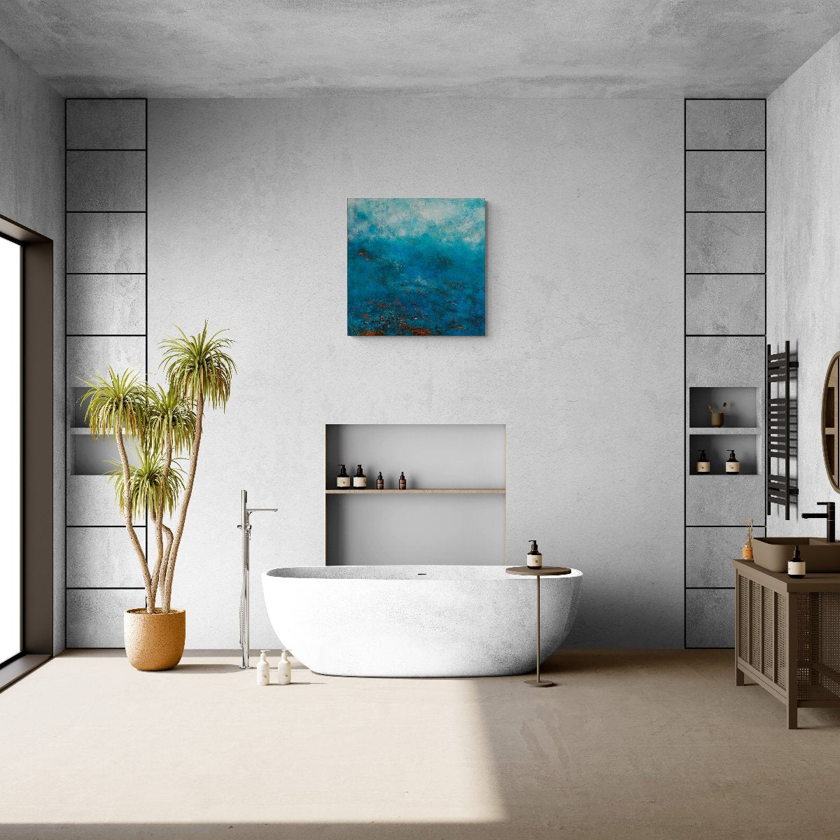 Azure Coast - Canvas Print - Art by Ally
