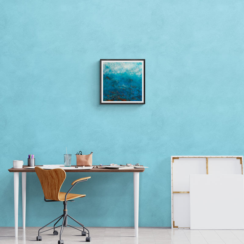 Azure Coast - Framed Fine Art Print - Art by Ally