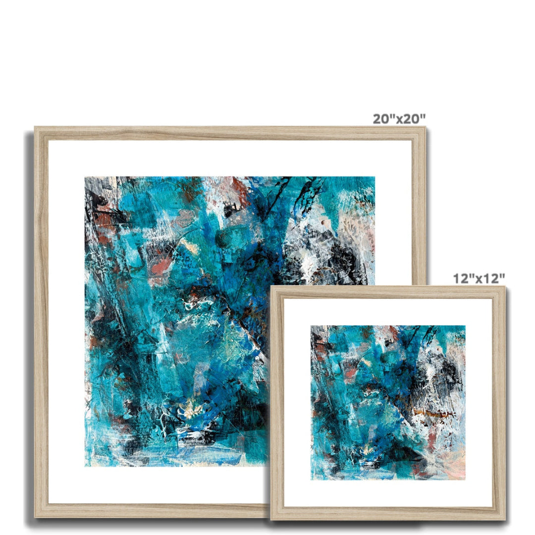 Luminance Abstract Fine Art Print Natural Frame size options