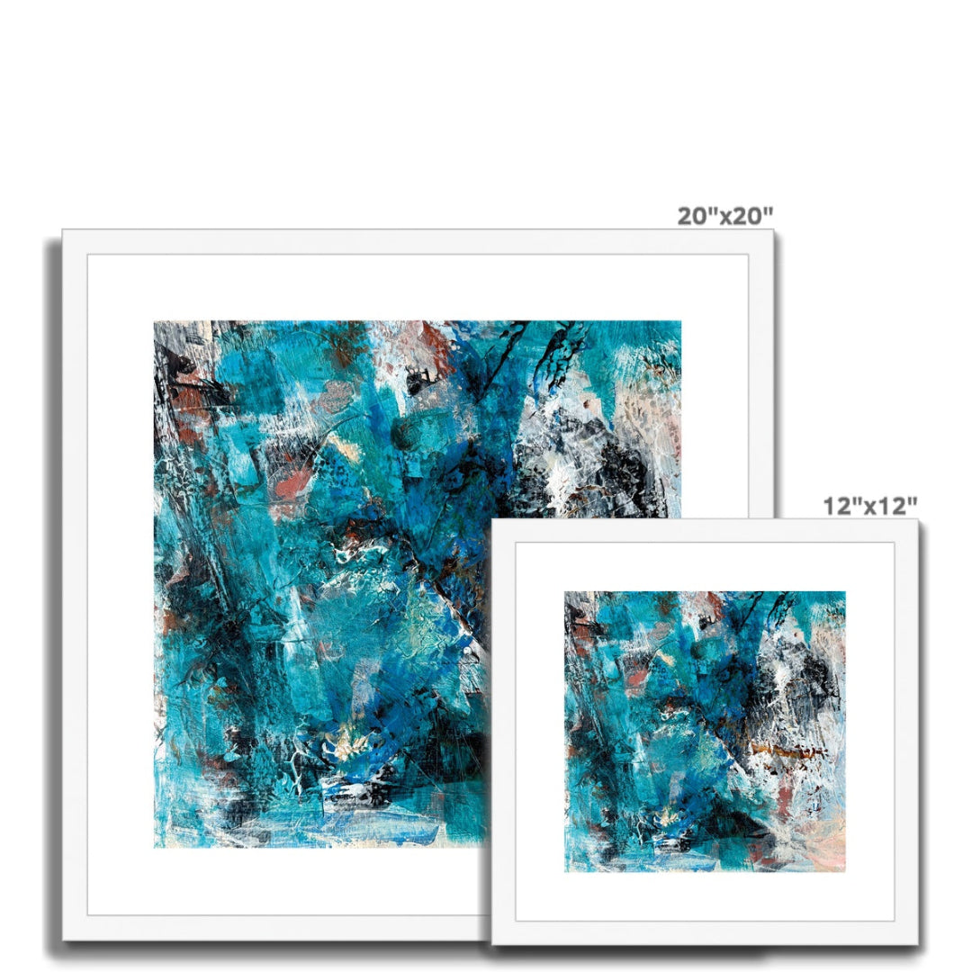 Luminance Abstract Fine Art Print White Frame size options