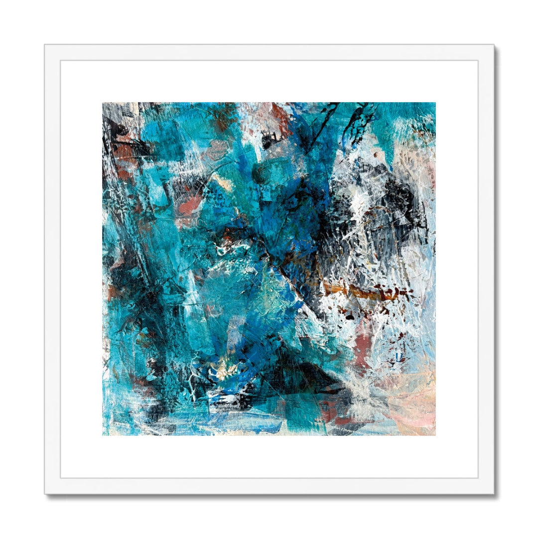 Luminance Abstract Fine Art Print White Frame