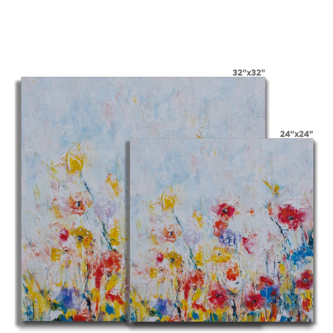 Summer Meadow Floral print on canvas sizes