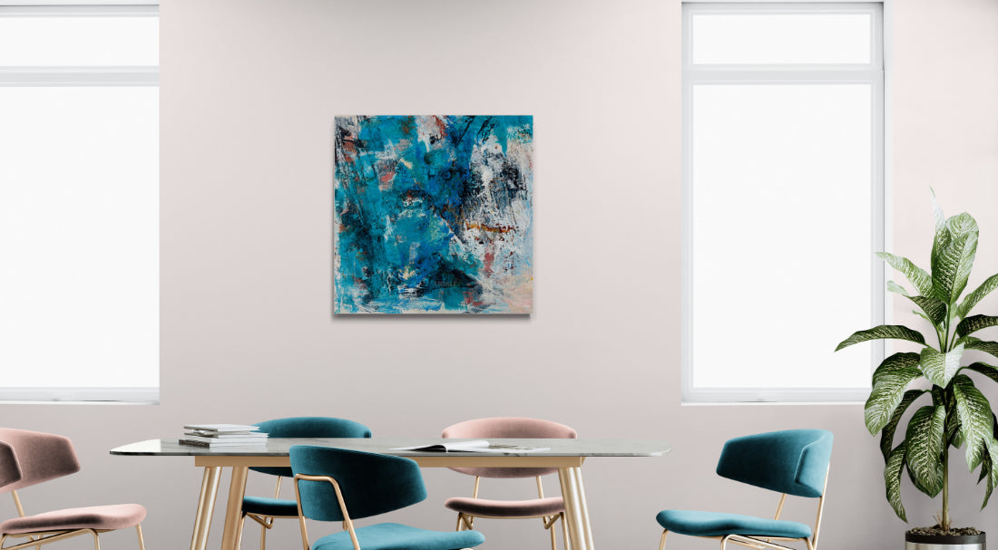 luminance abstract art print on canvas wall art