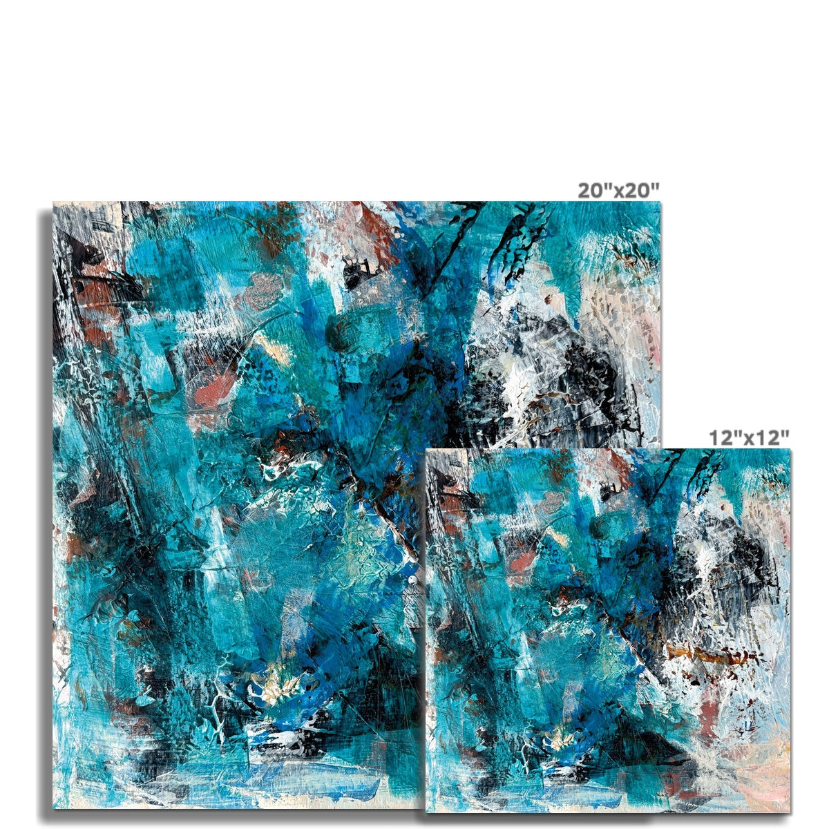 abstract canvas prints size options luminance