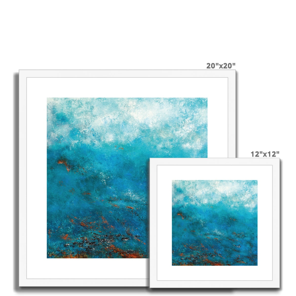 Azure Coast - Framed Fine Art Print - Art by Ally