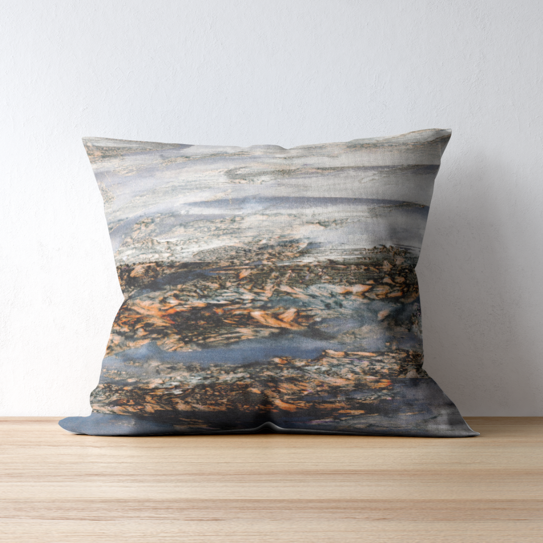 Rock Pools Cushion - Alison Brown Art