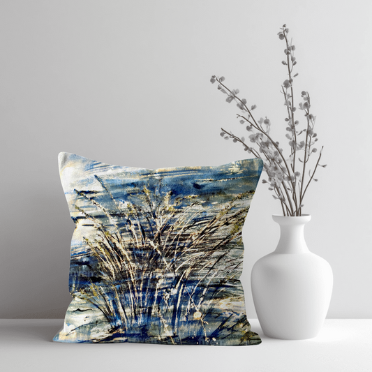 At the Waters Edge Cushion - Art by Ally