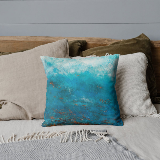 Azure Coast - Cushion - Art by Ally
