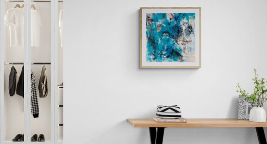 Luminance Framed Print Natural room mock up