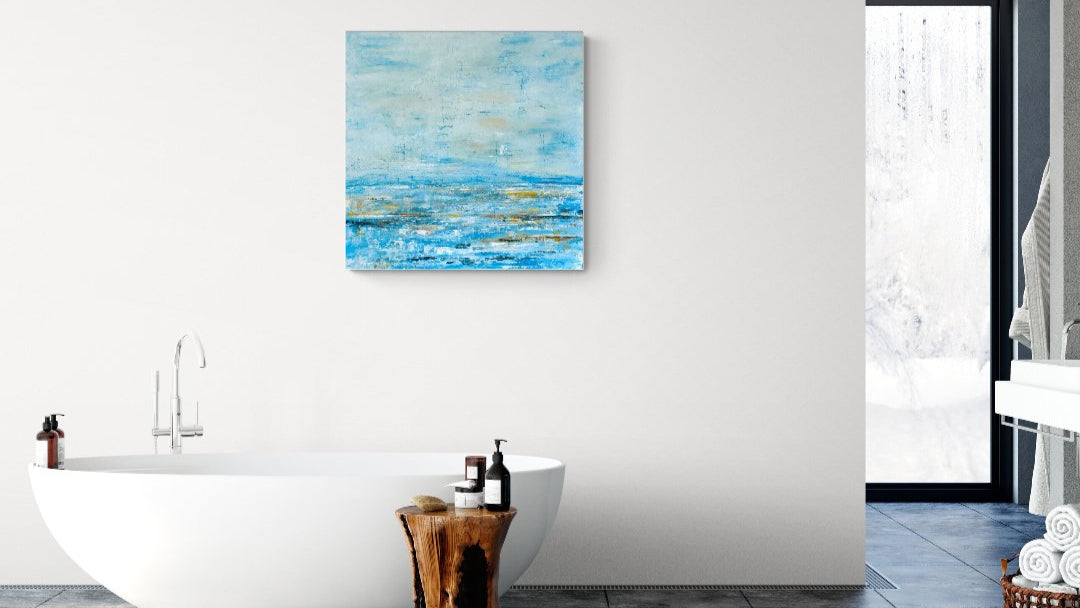 Only the Ocean Canvas - Art by Ally