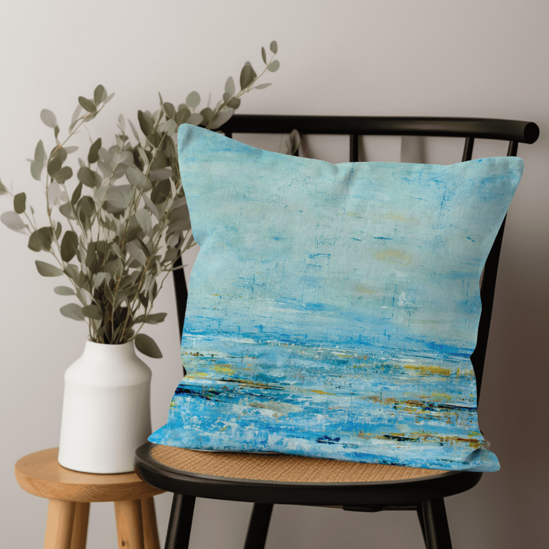 Only the Ocean - Cushion - Art by Ally