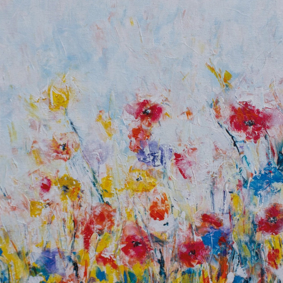 Summer Meadow Floral print on canvas
