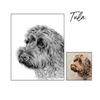 Tula pencil dog portrati with reference photo