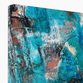 close up of abstract canvas print luminance