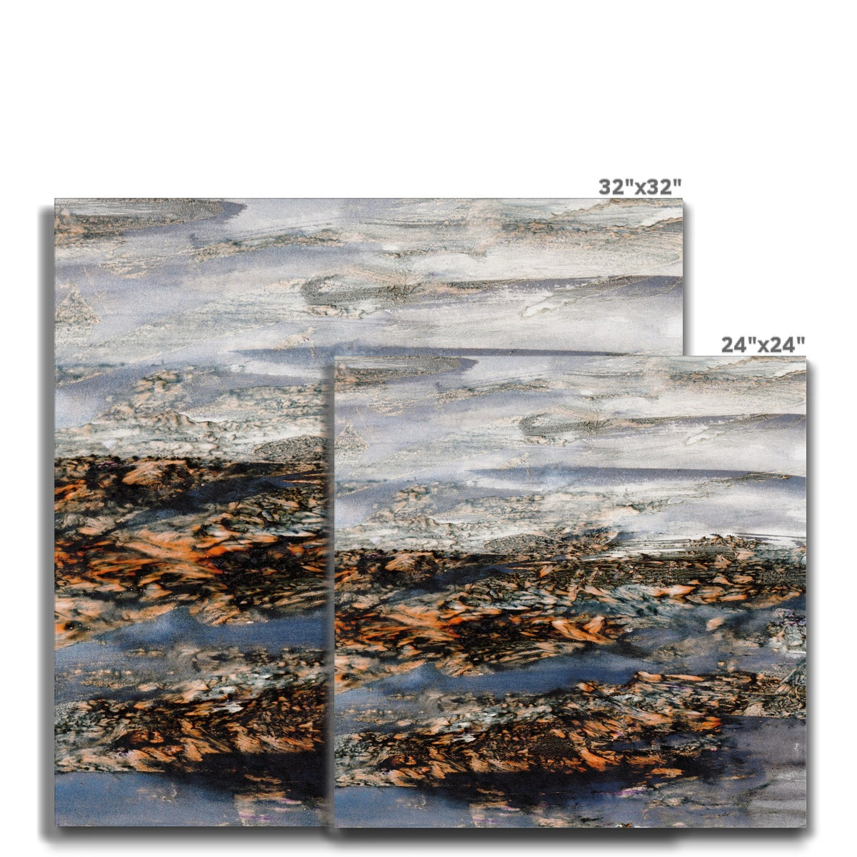 Rock Pools Canvas - Alison Brown Art