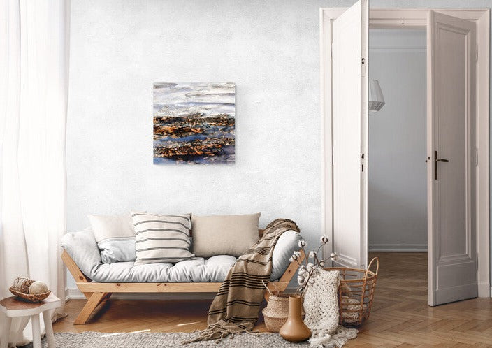 Rock Pools Canvas - Alison Brown Art