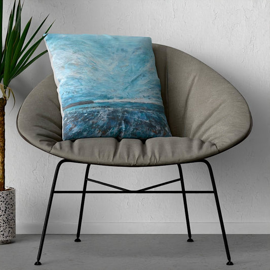 Winter Tide St Andrews - Luxury Cushion - Art by Ally